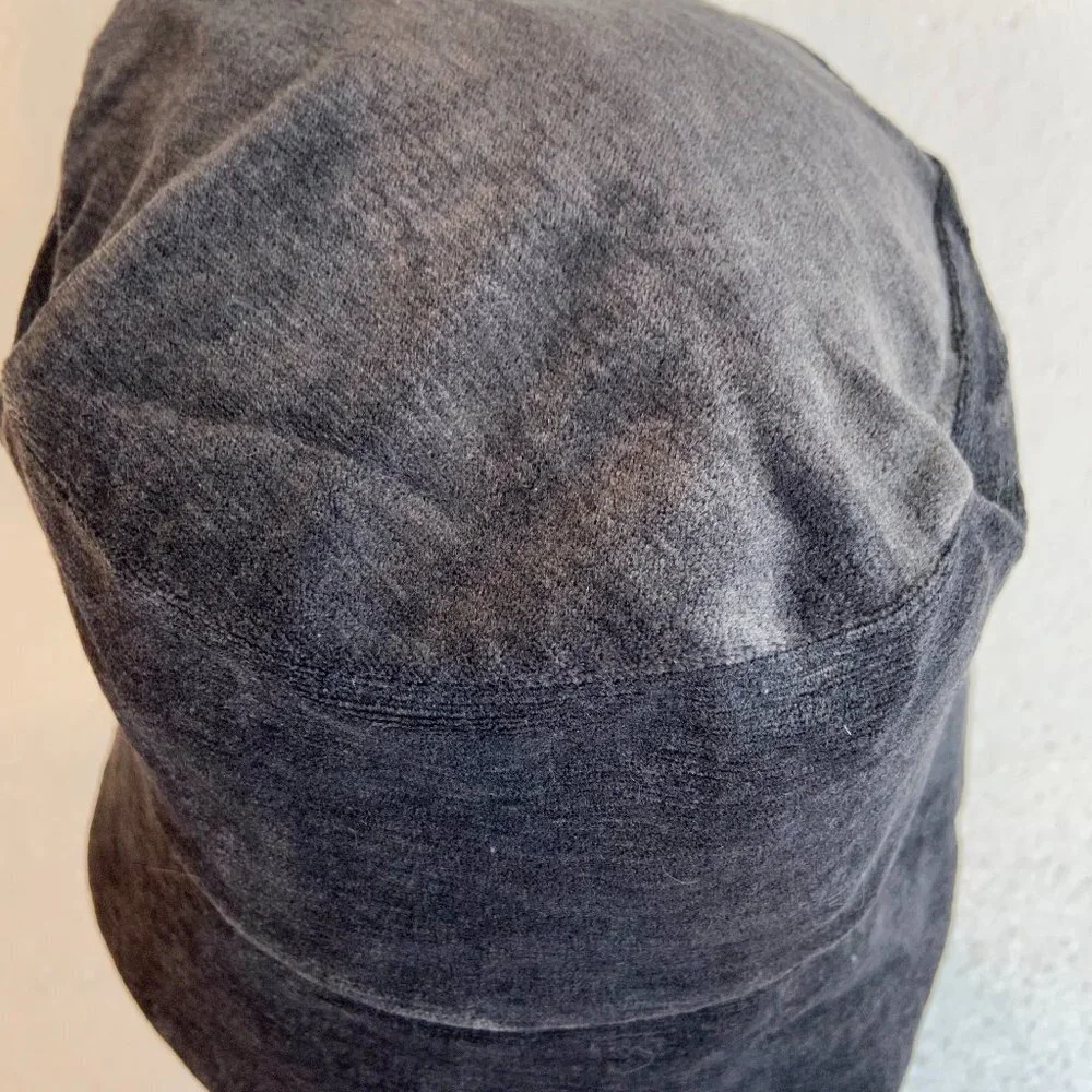 Charter Club Cloche Hat Gray Velours